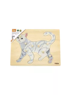 Gyermek fa puzzle Viga Cat