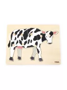 Gyermek fa puzzle Viga Cow