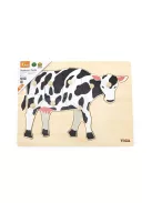 Gyermek fa puzzle Viga Cow