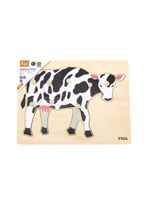 Gyermek fa puzzle Viga Cow