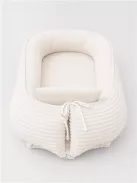 Babafészek kisbabák számára New Baby Teddy kordbársony cream