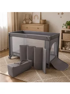   Utazóágy Milly Mally Mirage egy hordozható táskában grey