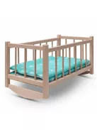 Fa babaágy-bölcső ágyneművel Baby Mix stars mint
