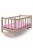 Fa babaágy-bölcső ágyneművel Baby Mix stars pink