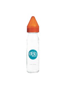 Dbb Üveg cumisüveg 240 ml, cumi 0-4 hónap, Orange