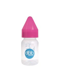 Dbb cumisüveg 120 ml, újszülött szilikon cumi, Pink