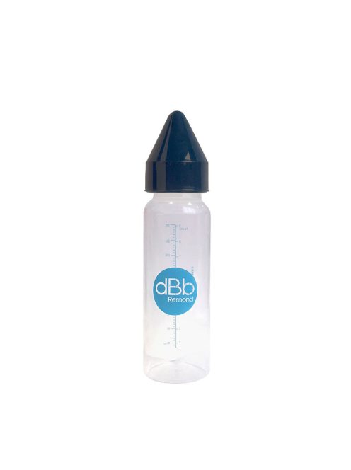 Dbb cumisüveg 270 ml, újszülött kaucsuk cumi, Dark Blue