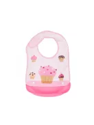 Chipolino Happy Meal előke - rózsaszín