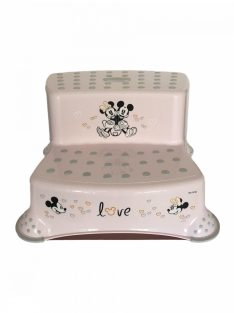   Lorelli Disney mintás lépcsős fellépő - Mickey Minnie Love Light Pink