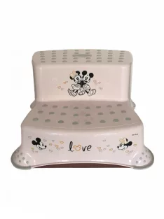   Lorelli Disney mintás lépcsős fellépő - Mickey Minnie Love Light Pink