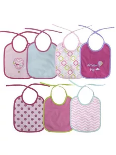 Baby Care 7Darab-os előke, mintás - Girl