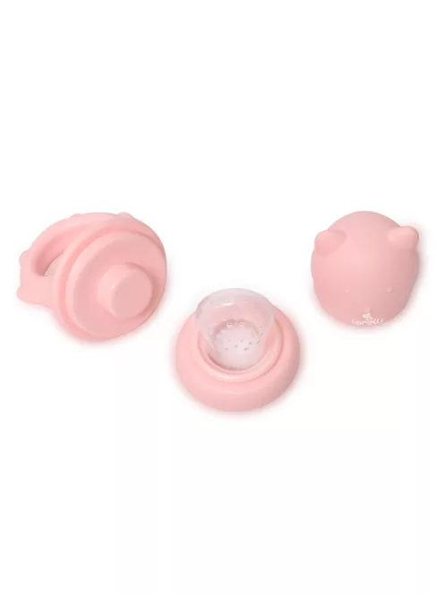 Baby Care etetőháló fogóval - pink