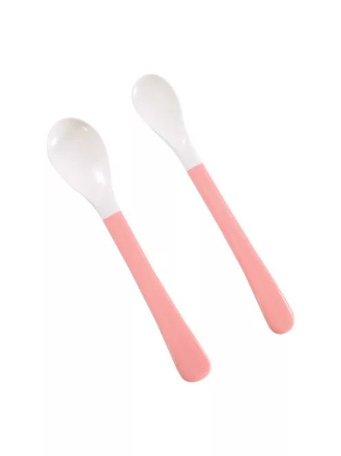 Baby Care puha etető kanál 2db - pink