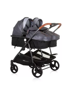 Chipolino Duo Smart iker babakocsi - Silver Gray