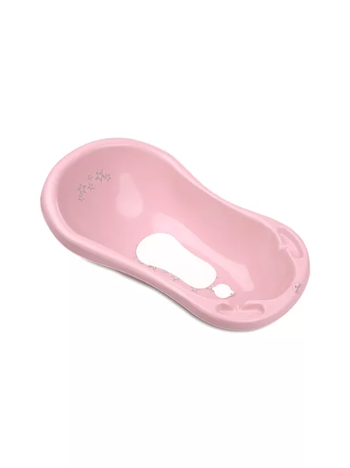 Lorelli Kád 84 kád leeresztő dugóval csúszásgátlóval - Little Stars Pink