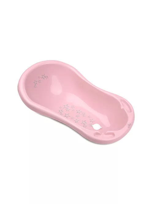 Lorelli Kád 84 kád leeresztő dugóval csúszásgátlóval - Little Stars Pink