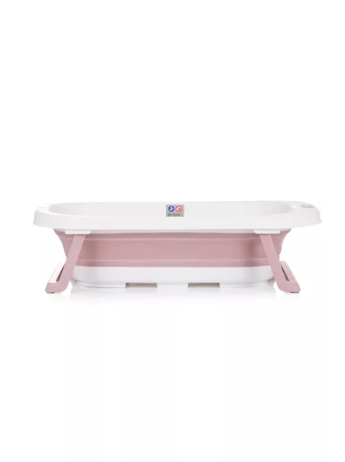 Chipolino Isla összecsukható kád hálós babatartóval 81 cm - Pink
