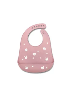 Lorelli Szilikon előke - deep pink