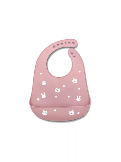 Lorelli Szilikon előke - deep pink