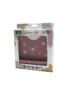 Lorelli Szilikon előke - deep pink