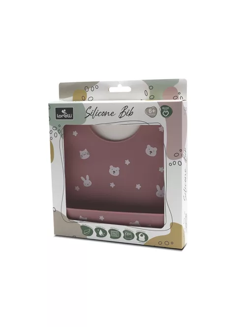 Lorelli Szilikon előke - deep pink