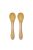 Lorelli Szilikon kanalak bambusz nyéllel, 2 db - yellow
