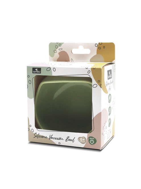 Lorelli Szilikon tál tapadókoronggal - Fresh Green