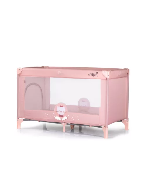 Chipolino Capri fix utazóágy - Cat pink