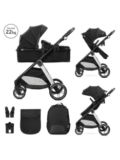   Lorelli Aspen babakocsi mózessé alakítható sport résszel - Black