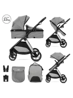   Lorelli Aspen babakocsi mózessé alakítható sport résszel - Grey