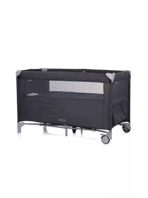 Chipolino Relax multifunkciós utazóágy - Antracite Linen
