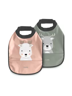   Nuvita 2db-os vízálló előke - English Rose/Sage Green 4371