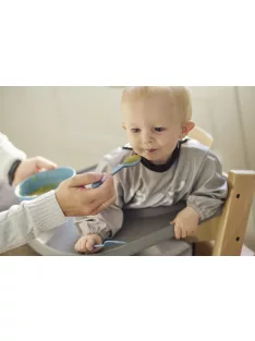 Nuvita vízálló ujjas előke - Sage Green 4372