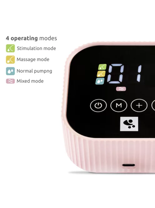 Lorelli Eva dupla elektromos mellszívó - Pink