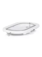 Chipolino Bubble Spa összecsukható kád vízhőmérővel, vödörrel és öblítőpohárral 83 cm - light grey