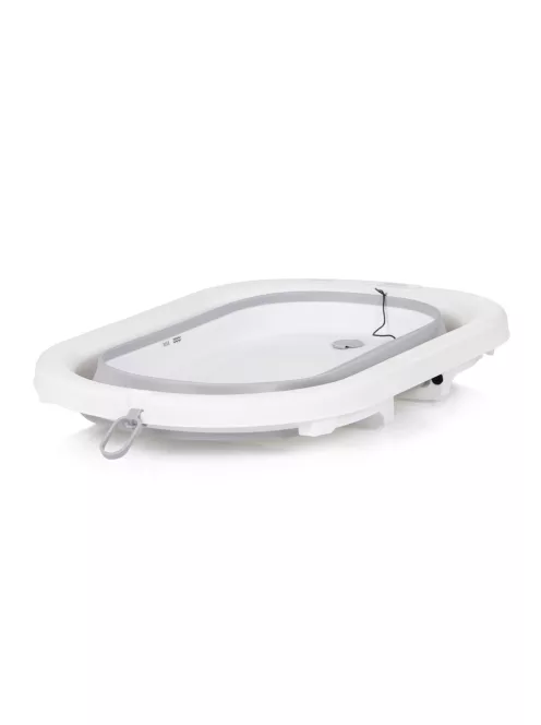 Chipolino Bubble Spa összecsukható kád vízhőmérővel, vödörrel és öblítőpohárral 83 cm - light grey