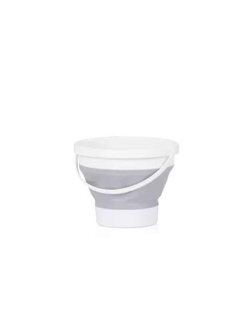Chipolino Bubble Spa összecsukható kád vízhőmérővel, vödörrel és öblítőpohárral 83 cm - light grey