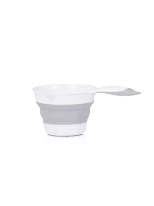 Chipolino Bubble Spa összecsukható kád vízhőmérővel, vödörrel és öblítőpohárral 83 cm - light grey