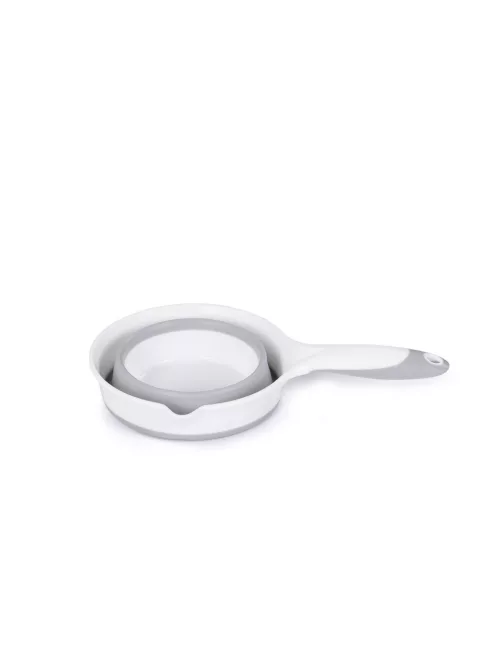 Chipolino Bubble Spa összecsukható kád vízhőmérővel, vödörrel és öblítőpohárral 83 cm - light grey