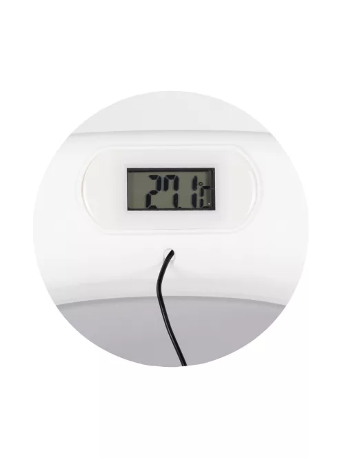 Chipolino Bubble Spa összecsukható kád vízhőmérővel, vödörrel és öblítőpohárral 83 cm - light grey