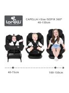 Lorelli Capella autósülés ISOFIX 40-150cm - Black
