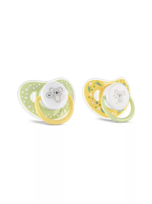 Baby Care cumi kupakkal 2db 6M+ - YELLOW/GREEN