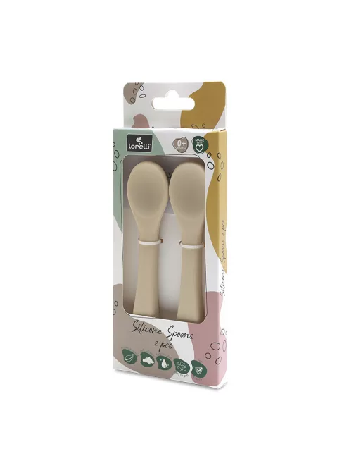 Lorelli szilikon kanalak 2 db - Beige