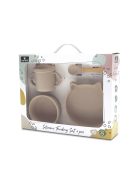 Lorelli Természetes szilikon 4 db-os étkészlet - Beige