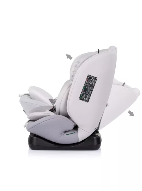 Chipolino Mondial autósülés I-Size 40-150cm - platinum