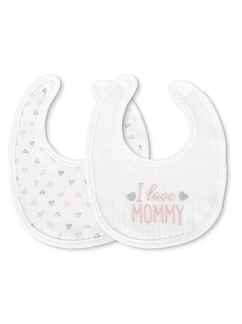 Lorelli Natural tépőzáras előke 2db - Lányos