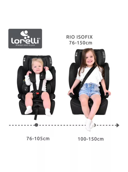 Lorelli Rio isofix autósülés i-Size 76 -150cm - Grey