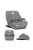 Lorelli Pyxis autós ülésmagasító 125-150cm - Grey