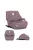 Lorelli Pyxis autós ülésmagasító 125-150cm - Pink