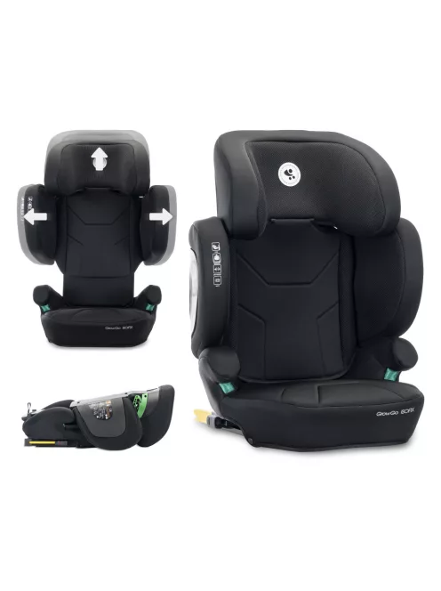 Lorelli Growgo 100-150 cm összecsukható i-Size isofixes gyerekülés - Black
